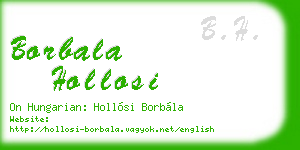 borbala hollosi business card